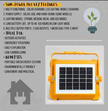 Portable Solar Lighting Kit (Sun-Power Pro)